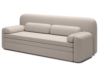 Elioss 3 Seater Storage Sleeper Sofa - Beige