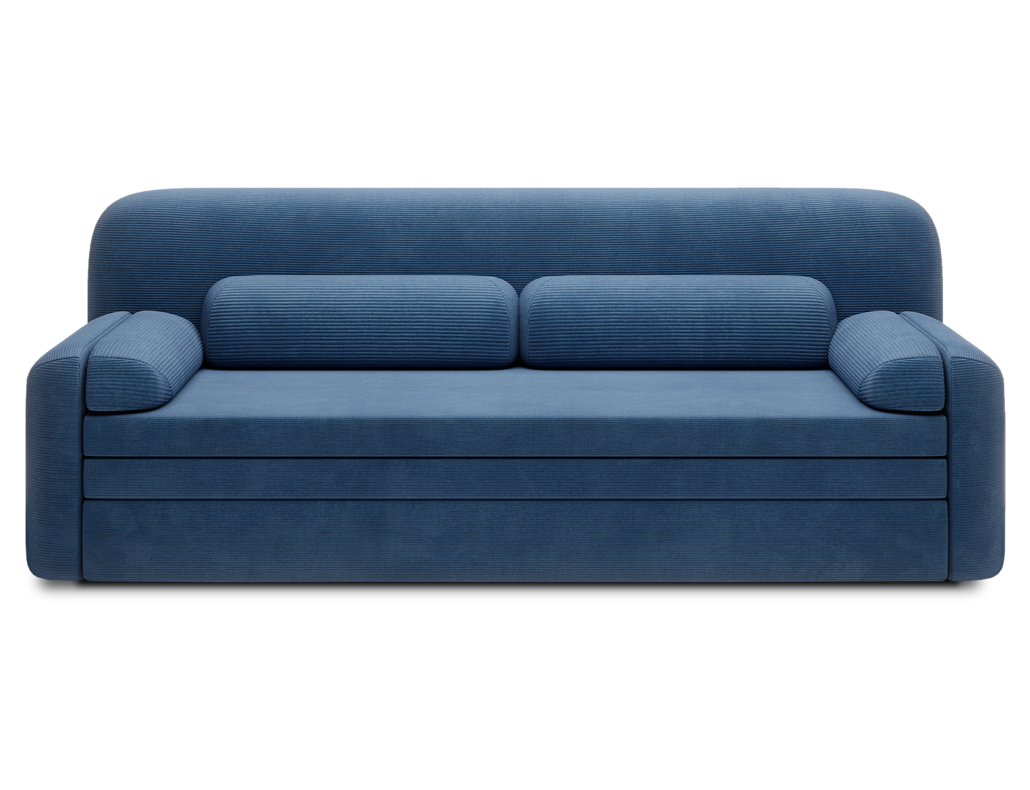 Elioss 3 Seater Storage Sleeper Sofa - Blue