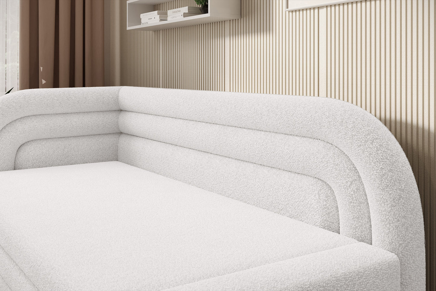 Fabillo Storage Sleeper Sofa - Pearl White