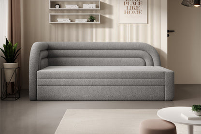 Fabillo Storage Sleeper Sofa - Light Grey