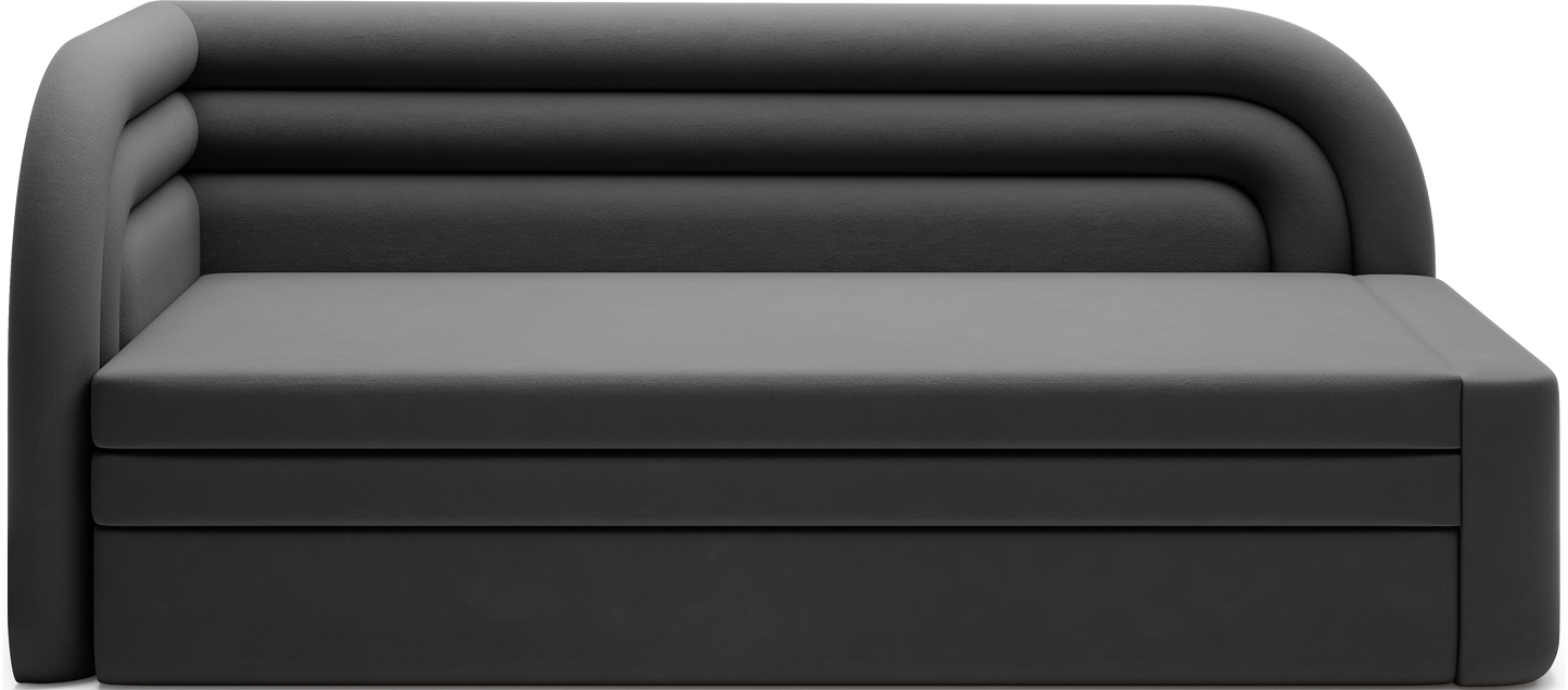 Fabillo Storage Sleeper Sofa - Dark Grey