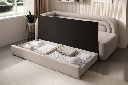 Fabillo Storage Sleeper Sofa - Beige