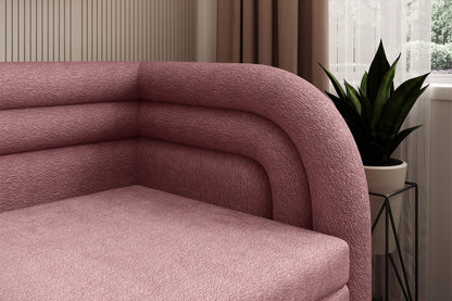 Fabillo Storage Sleeper Sofa - Blush