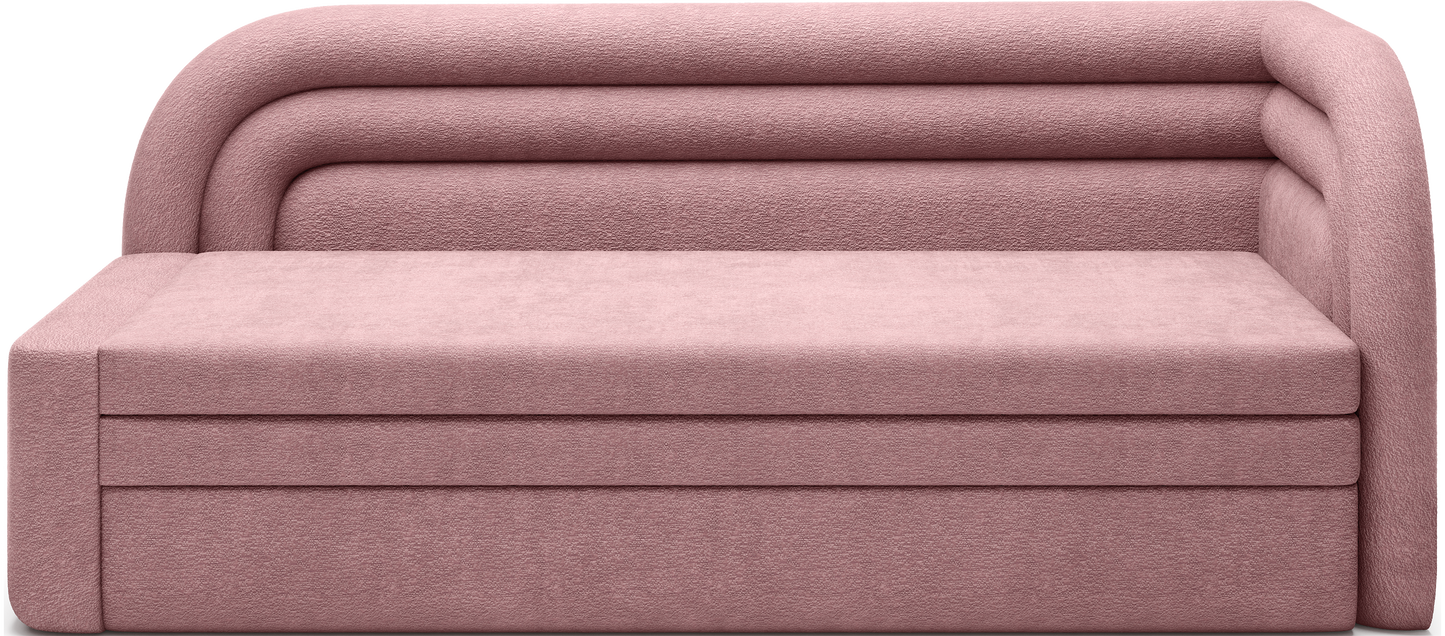 Fabillo Storage Sleeper Sofa - Blush