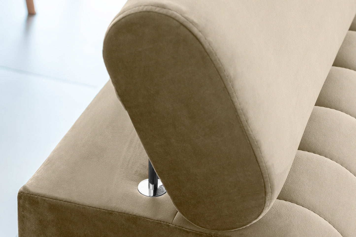 Laurence 3 Seater Velvet Sleeper Sofa - Beige