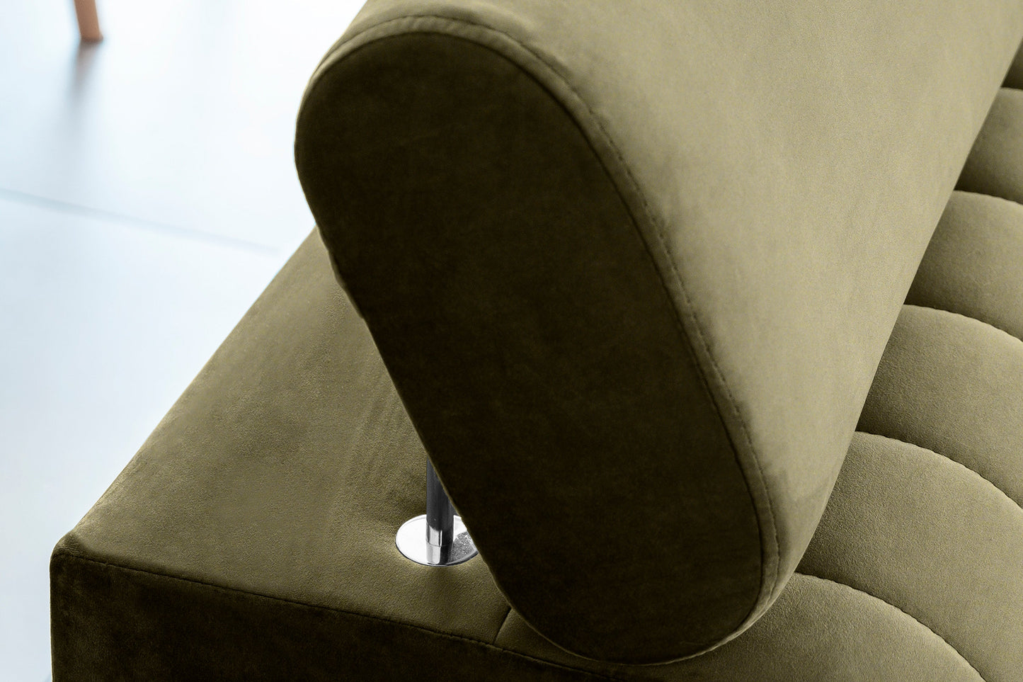 Laurence 3 Seater Velvet Sleeper Sofa - Olive Green