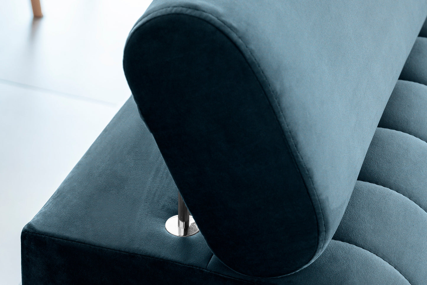 Laurence 3 Seater Velvet Sleeper Sofa - Teal Blue