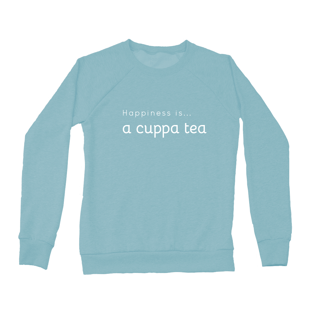 Women's Cuppa Tea Crew Sweatshirt, Teal