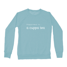 Load image into Gallery viewer, Women&#39;s Cuppa Tea Crew Sweatshirt, Teal
