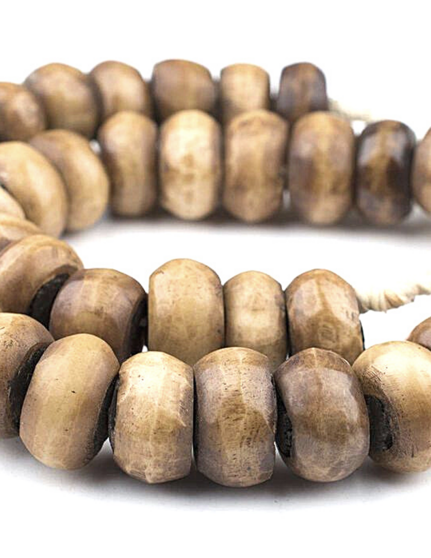 Brown Bone Beads