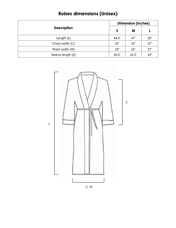 The Plum Blossom Company Luxury Linen Lounging Robe