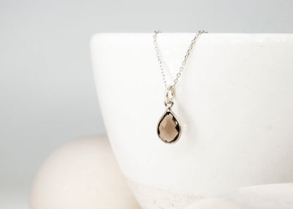 Smoky Quartz Stone Necklace