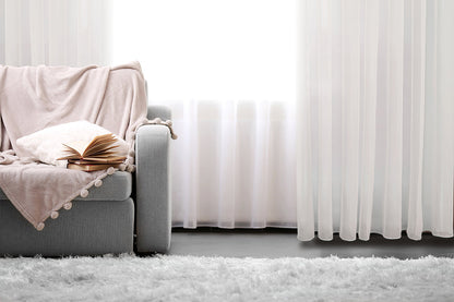 Bari Jacquard Sheer Grommet Curtain 108" x 108"