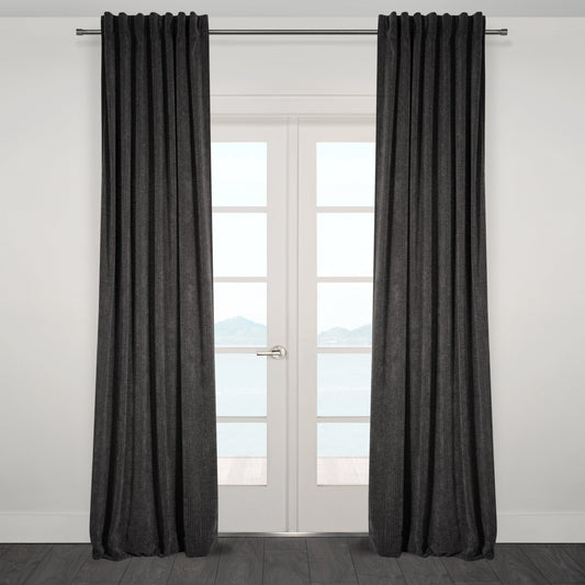 Casablanca Chenille Light Filtering Reverse Tab Curtain