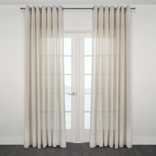 Gusto Jacquard Sheer Grommet Curtain