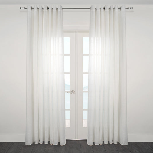 Ultra Textured Wide Width Sheer Curtain