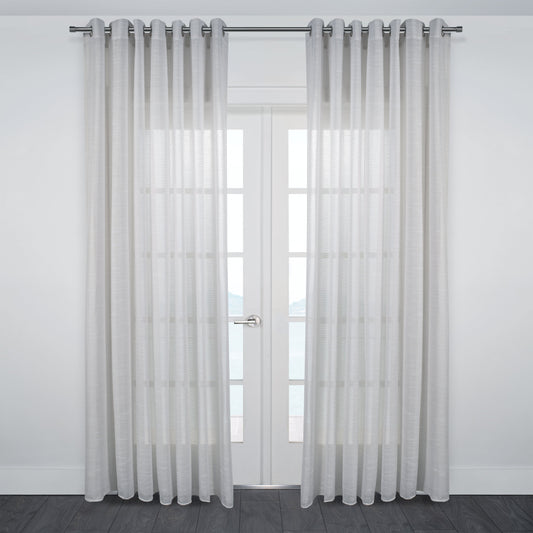 Ibiza Jacquard Sheer Grommet Curtain