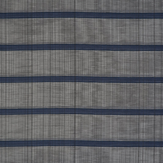 Quantas Horizontal Striped Textured Grommet Sheer Curtain 108"x 95"