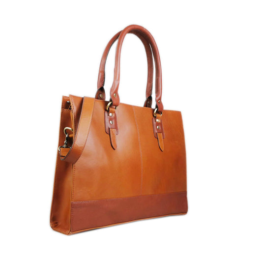 The Signature 17" Bag, Tan