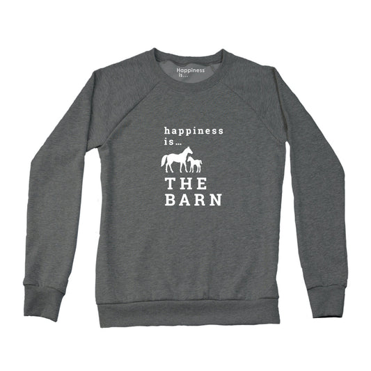 Women's Barn Crew Sweatshirt, Charcoal