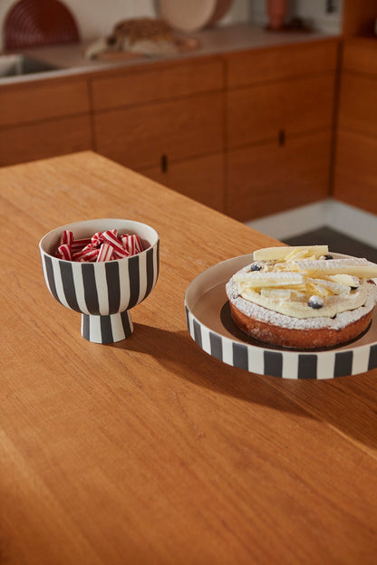 Toppu Tray - Large - White / Black