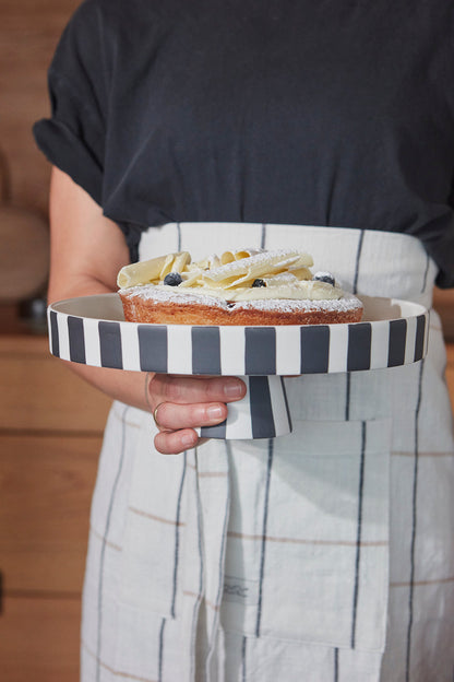 Toppu Tray - Large - White / Black