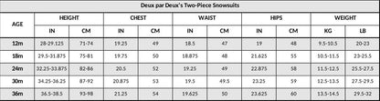 Two-Piece Baby Snug Snowsuit Gray