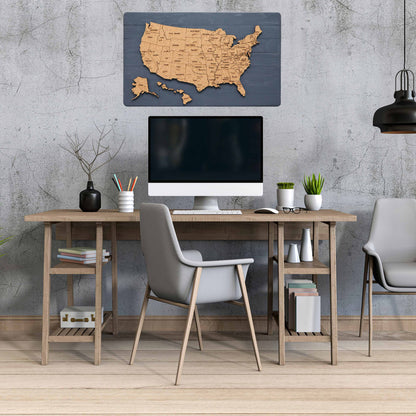 United States Travel Map | 24 x 14