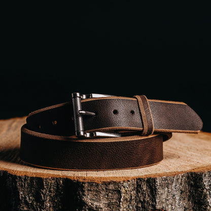 The Pinnacle Belt - Black 100 % Premium Leather Belt
