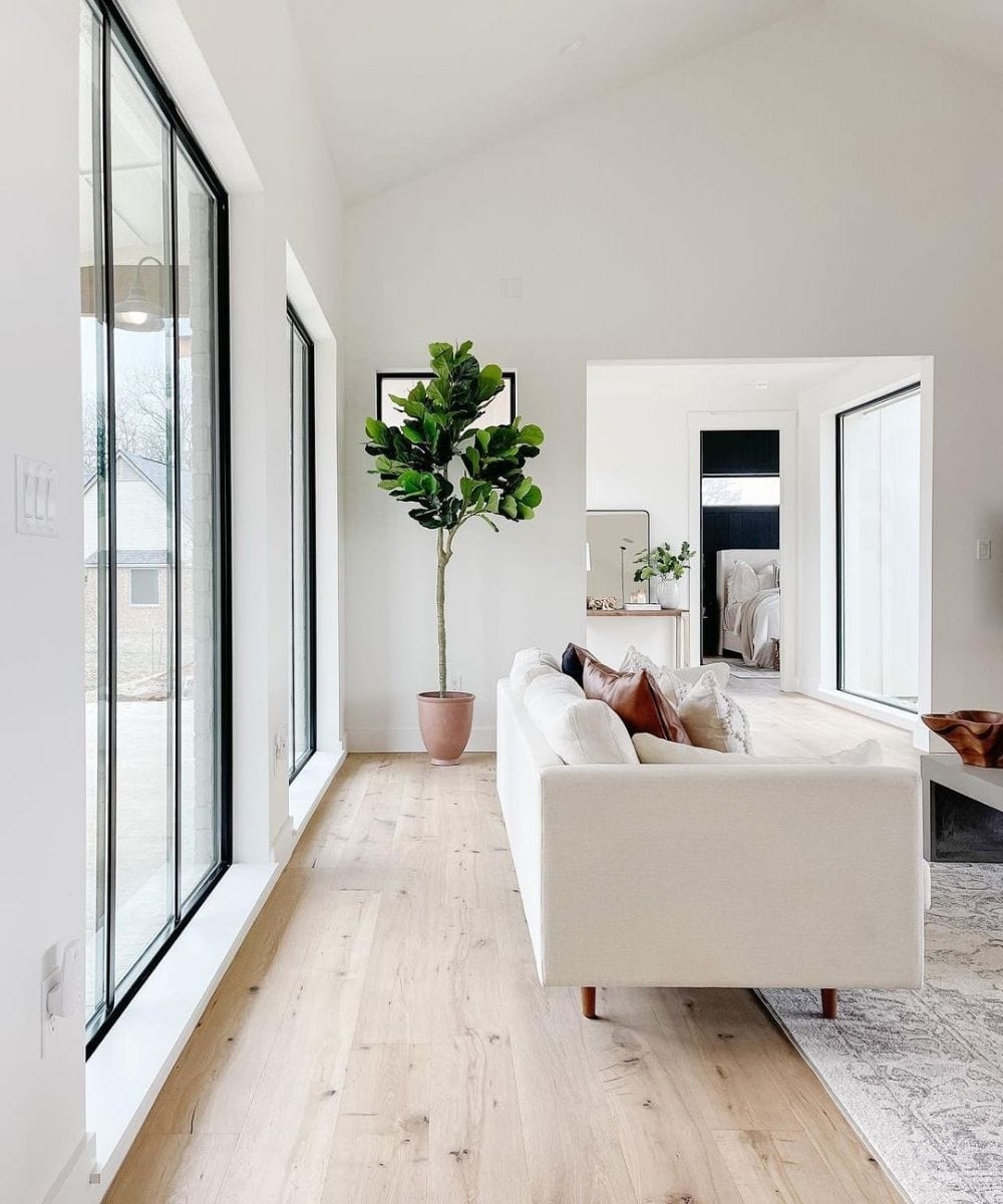 Mila Artificial Fiddle Leaf Potted Plant (Multiple Sizes)