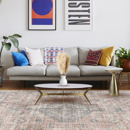 Byla Brass & Marble Side Table