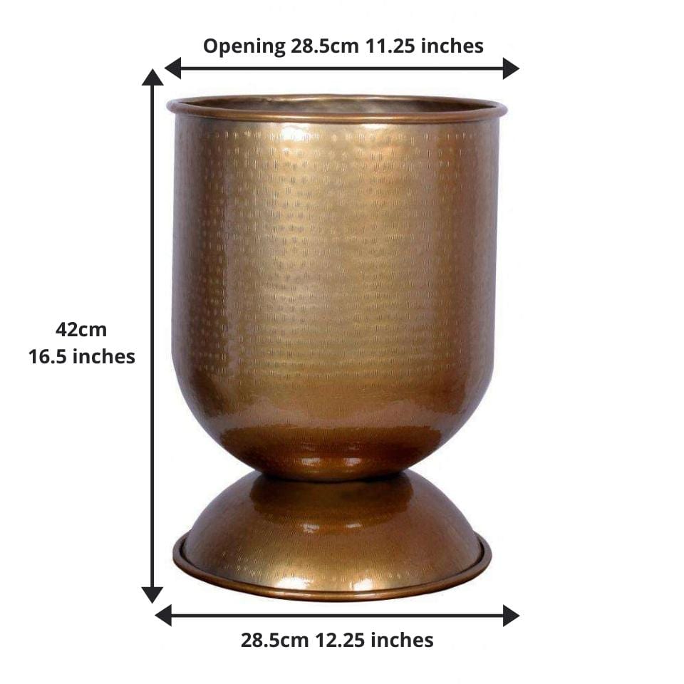 Vali - Brass Mid Century Planter