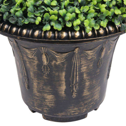 Wells Faux Potted Spiral Boxwood Topiary Plant (Multiple Sizes)