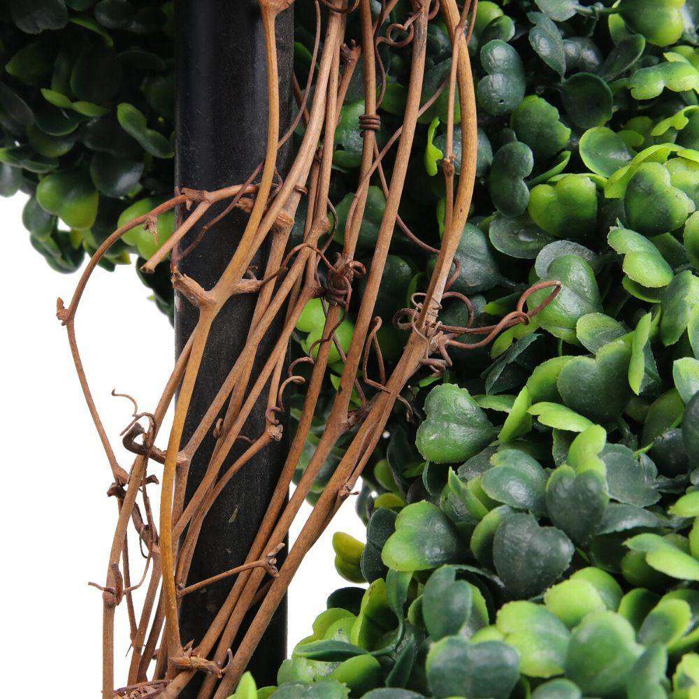 Wells Faux Potted Spiral Boxwood Topiary Plant (Multiple Sizes)