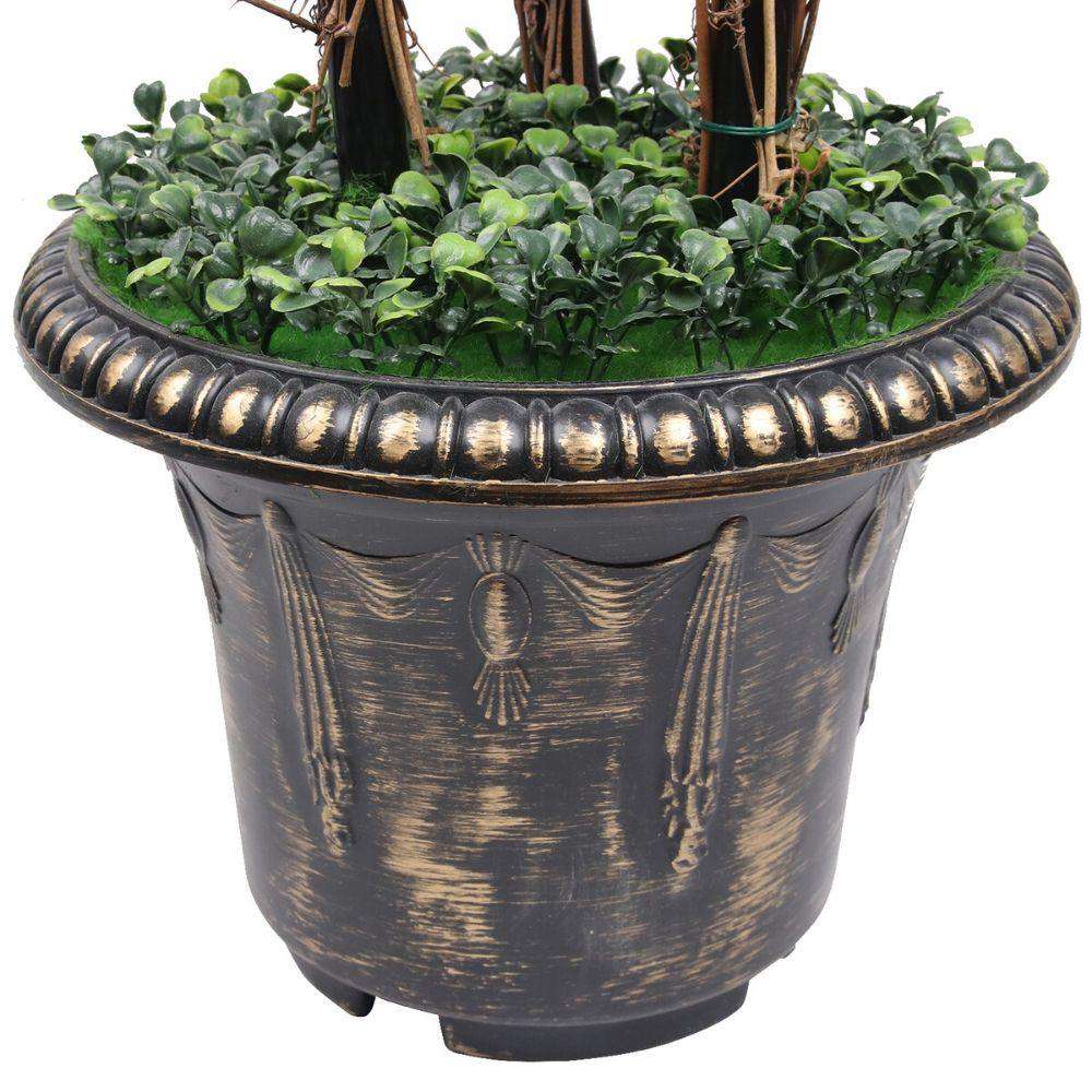 Whitby Faux Potted Boxwood Topiary Plant (Multiple Sizes)