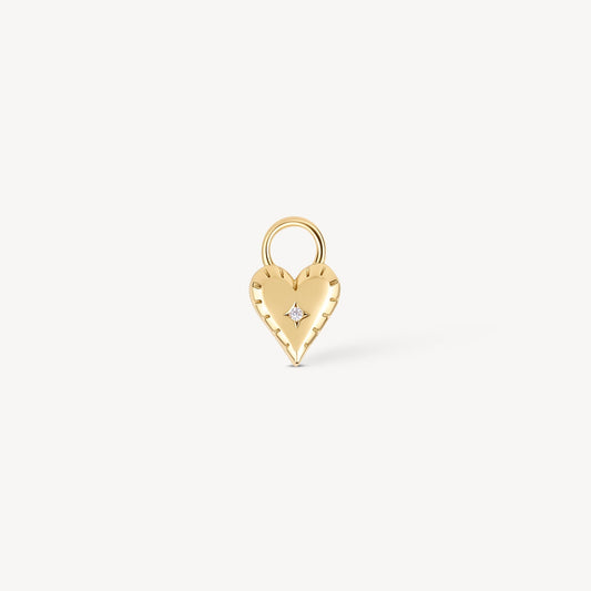 Single Heart Earring Charm