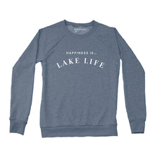 Load image into Gallery viewer, Women&#39;s Lake Life Crew Sweatshirt, Heather Navy
