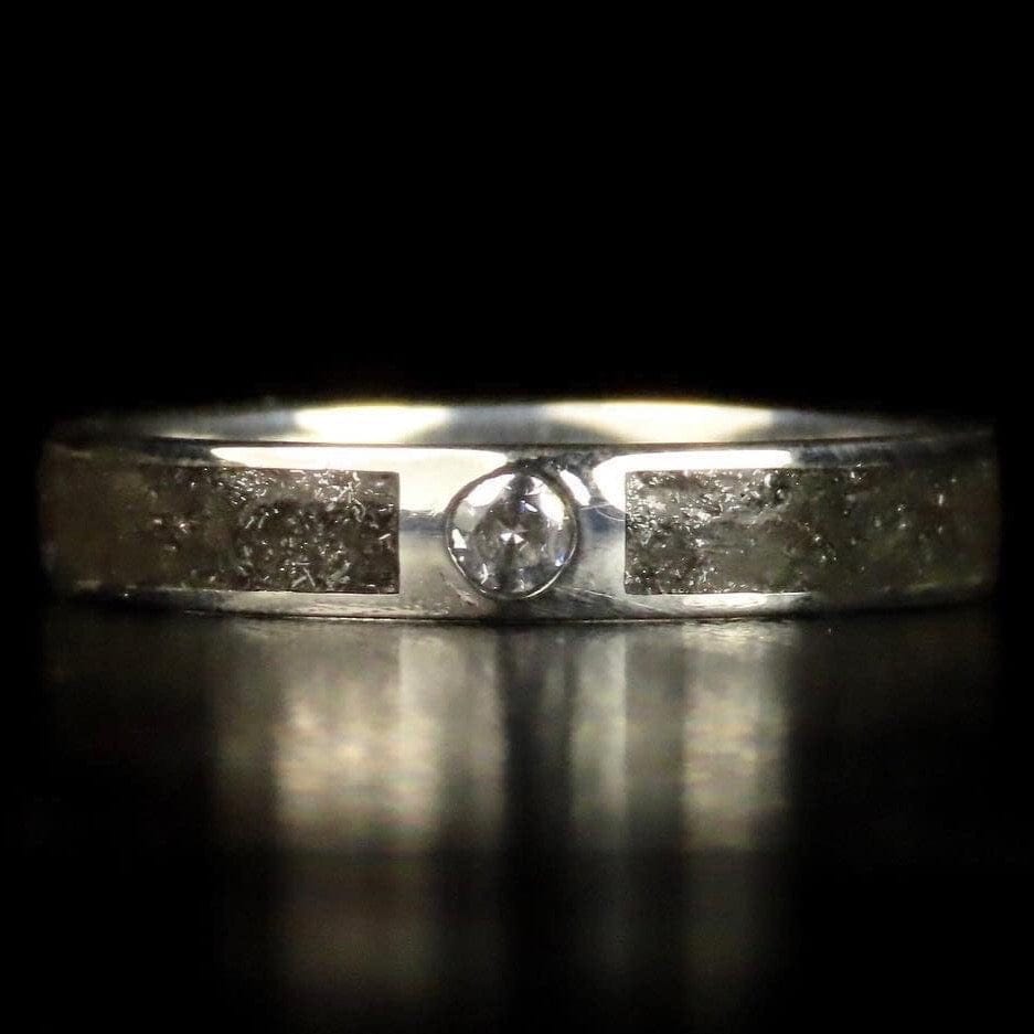 Bague Poussières d'étoiles - Météorite - Moissanite