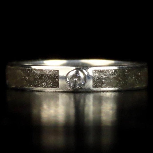 Bague Poussières d'étoiles - Météorite - Moissanite