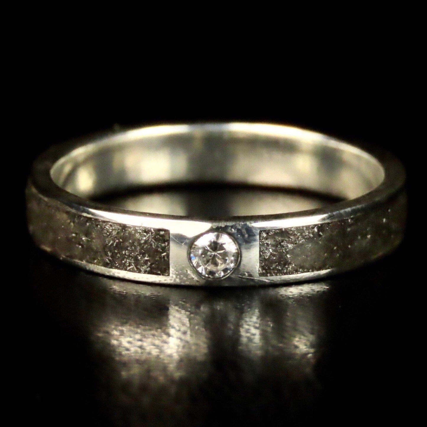 Bague Poussières d'étoiles - Météorite - Moissanite