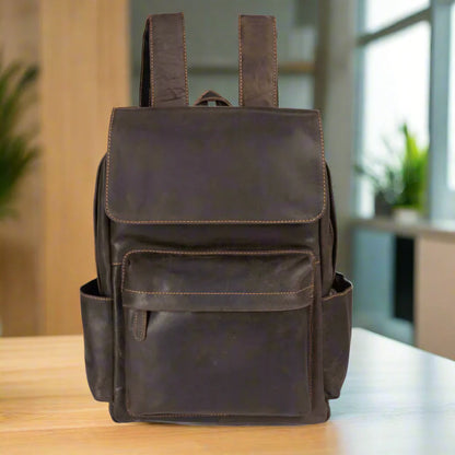 Greenwood Leather Vintage Laptop Backpack