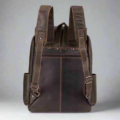 Greenwood Leather Vintage Laptop Backpack