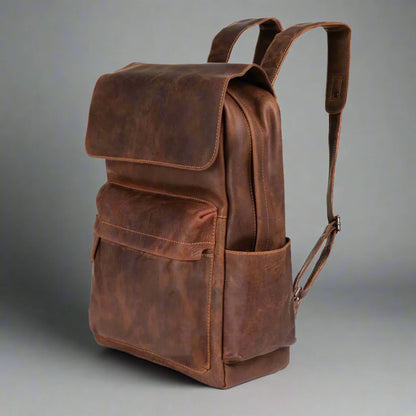 Greenwood Leather Vintage Laptop Backpack