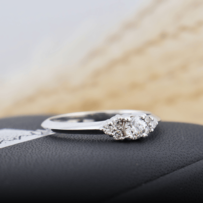 Bague Cluster en or 14K -18K ou platine et diamants