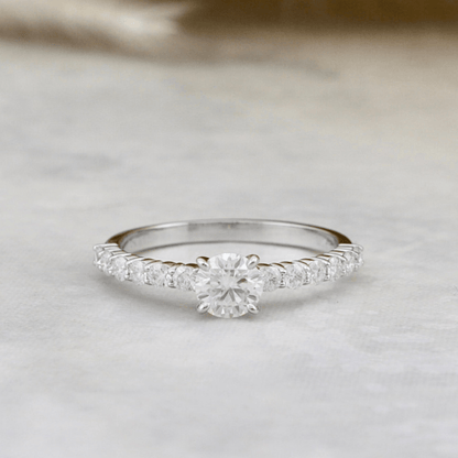 Bague Éclat Moissanites 0.5 ct + 0.42 ctw