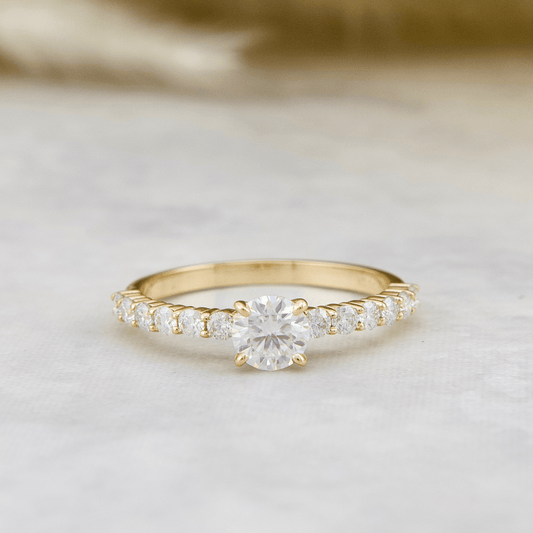 Bague Éclat Moissanites 0.5 ct + 0.42 ctw