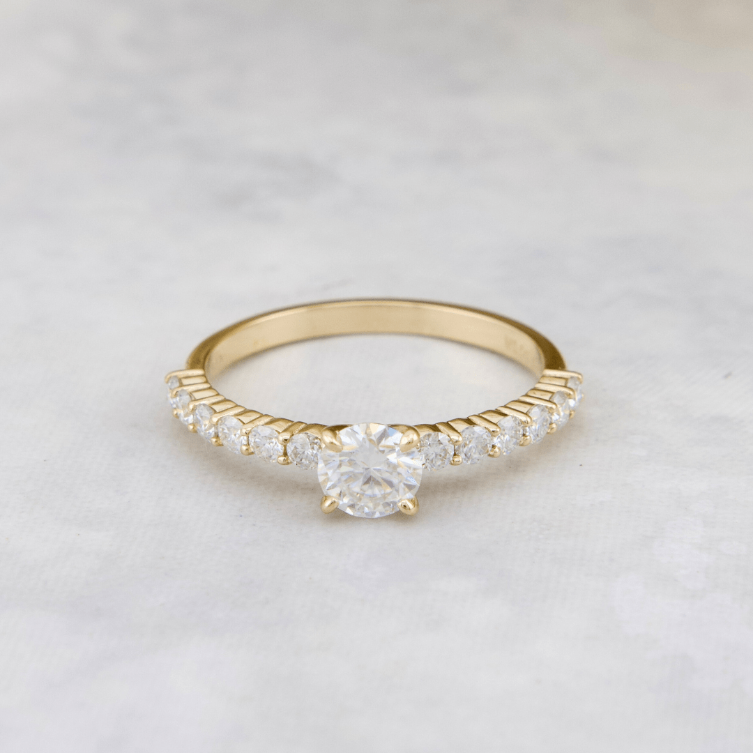 Bague Éclat Moissanites 0.5 ct + 0.42 ctw