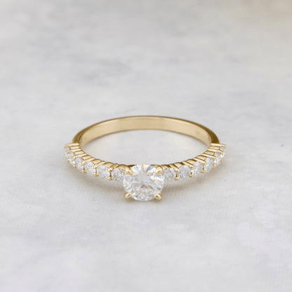 Bague Éclat Moissanites 0.5 ct + 0.42 ctw