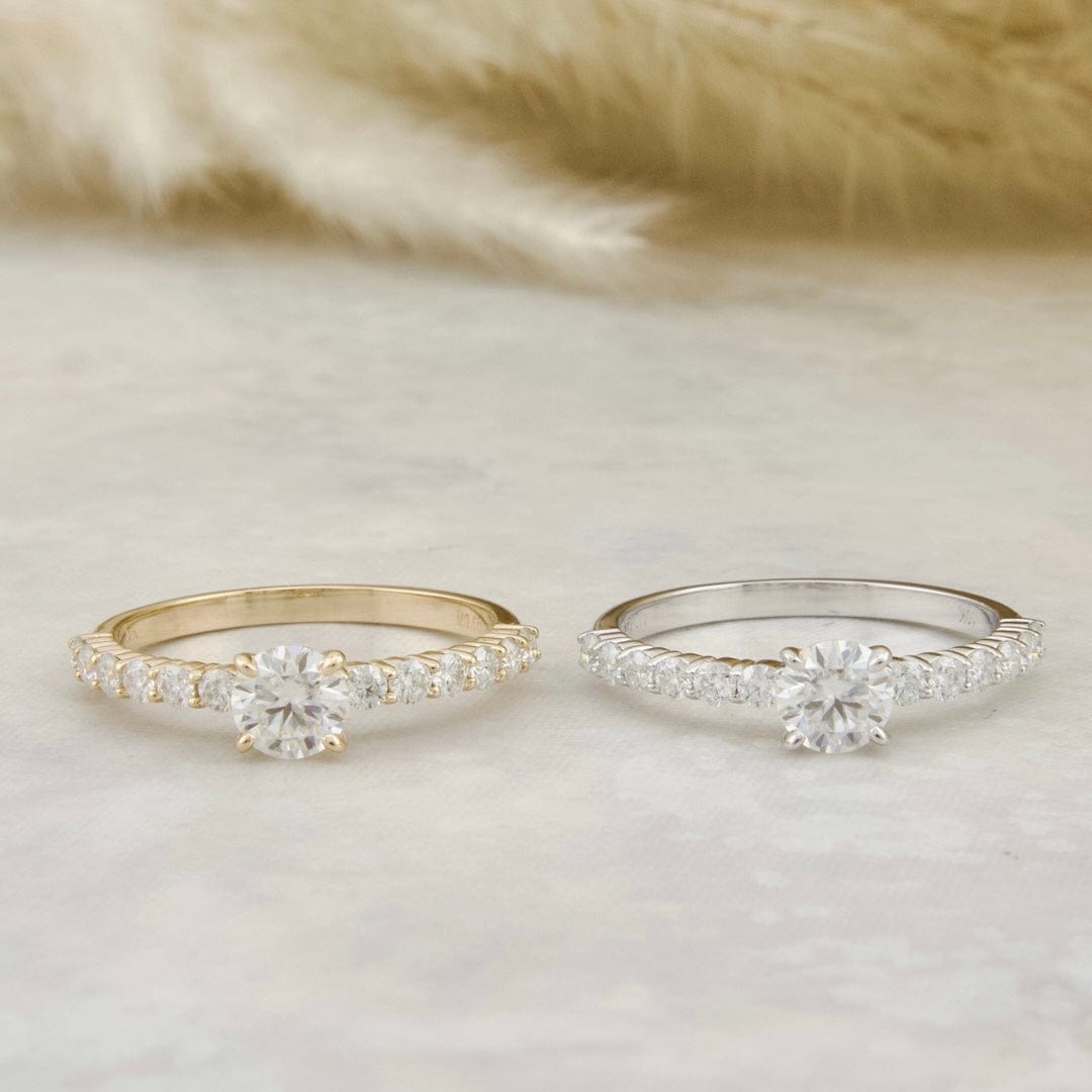 Bague Éclat Moissanites 0.5 ct + 0.42 ctw