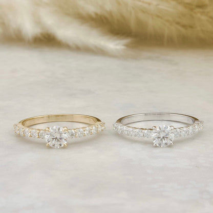 Bague Éclat Moissanites 0.5 ct + 0.42 ctw